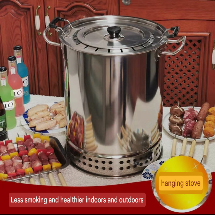 Charcoal Smoker & Grill Pot