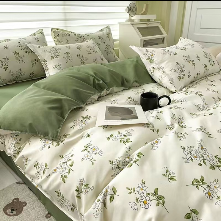 Flora Cotton Duvet Cover & Sheet Set