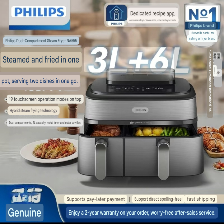 Philips Dual-Compart Steam Fryer