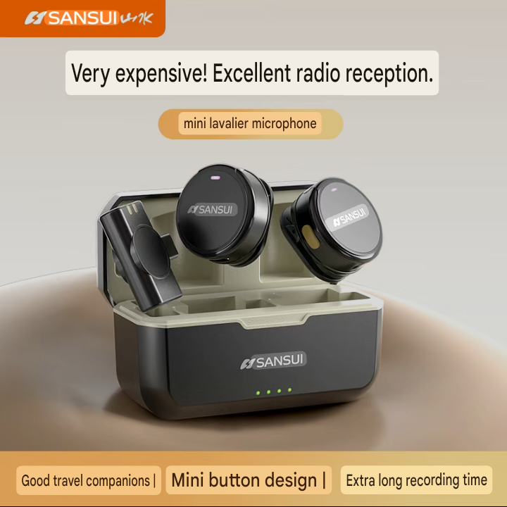 Mini Button Wireless Microphone